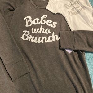 Motherhood Nursing/onesie mom/baby matching set